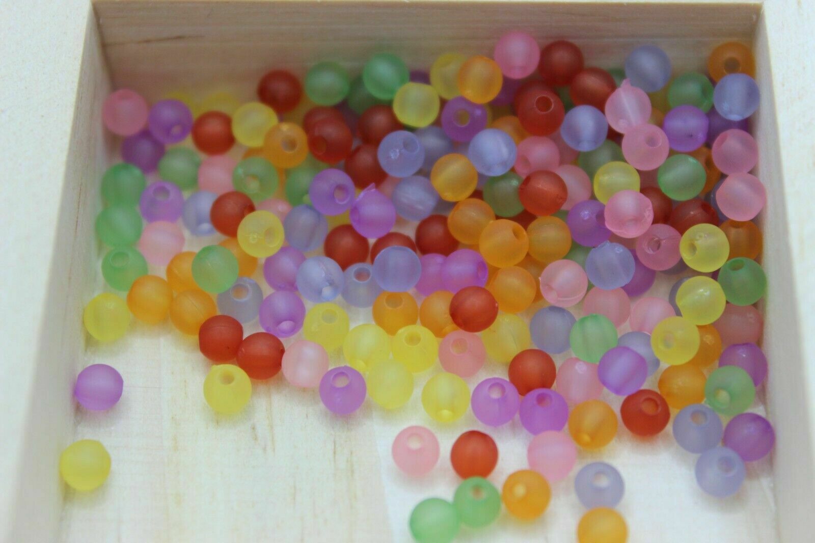 Frosted Round Acrylic Beads, Assorted Colours - 12,14mm - 10 20 50 100 200 - Image 3