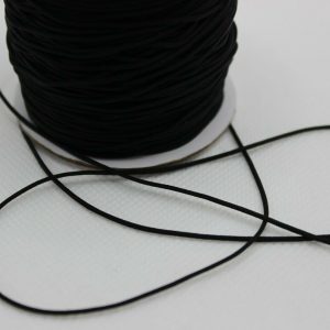 Jewellery Making Necklace Nylon Thread cord, Black, White - 1mm x 1, 5,10m.