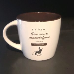 Strikke-kopp – Til han og henne