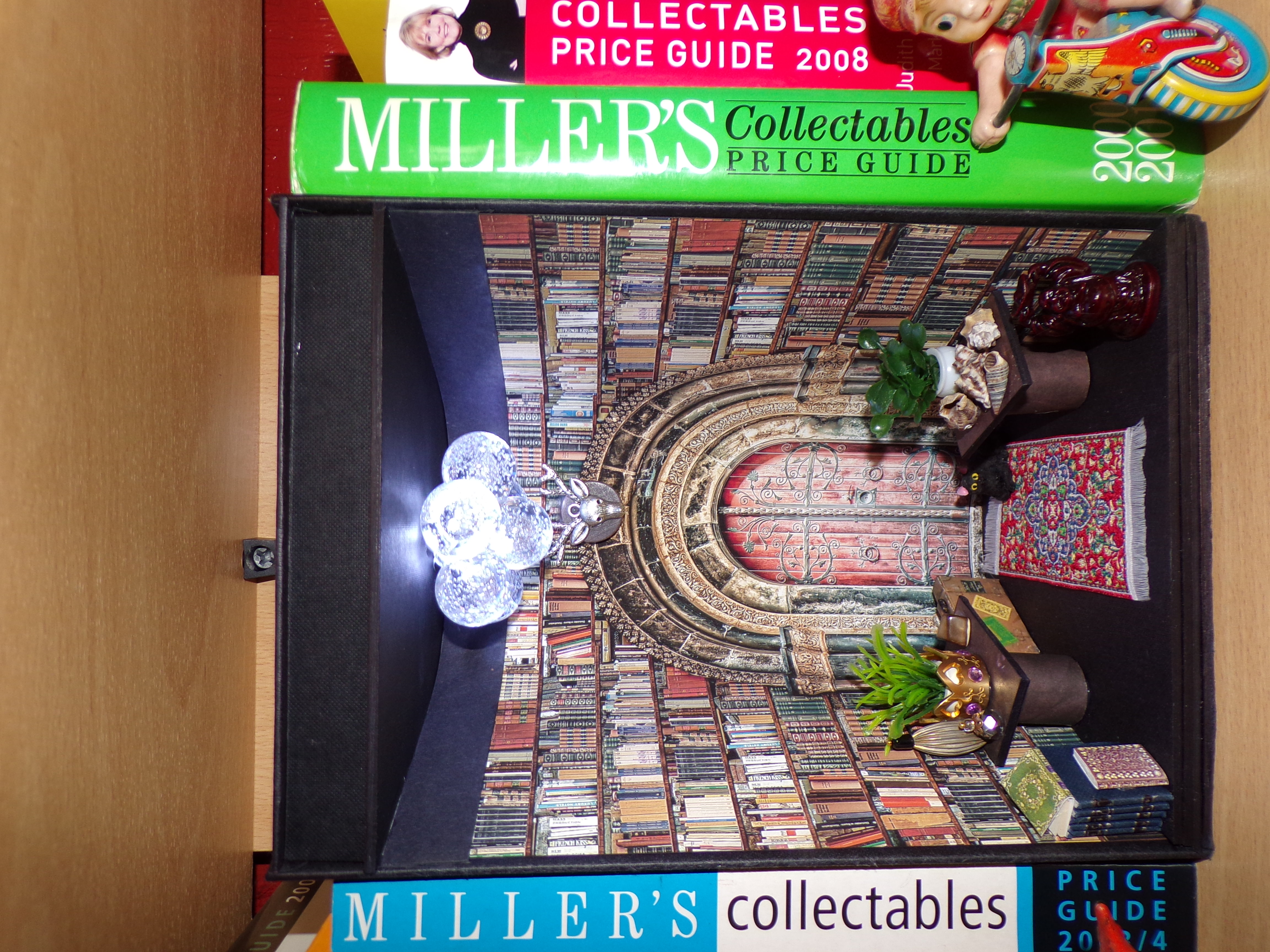 SOLD. Bookshelf art. Book Nook Diorama, Bookshelf insert. Booknook LED  lights. New design. Gothic library hallway. – Tilly Lane Treasures.