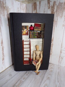 Miniature Book Nook Room Library Room Shadow Box Doll -  UK