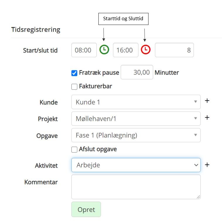 Timeregistrering Til Flekstid, Ferie/fravær Og Projekter. - Online ...