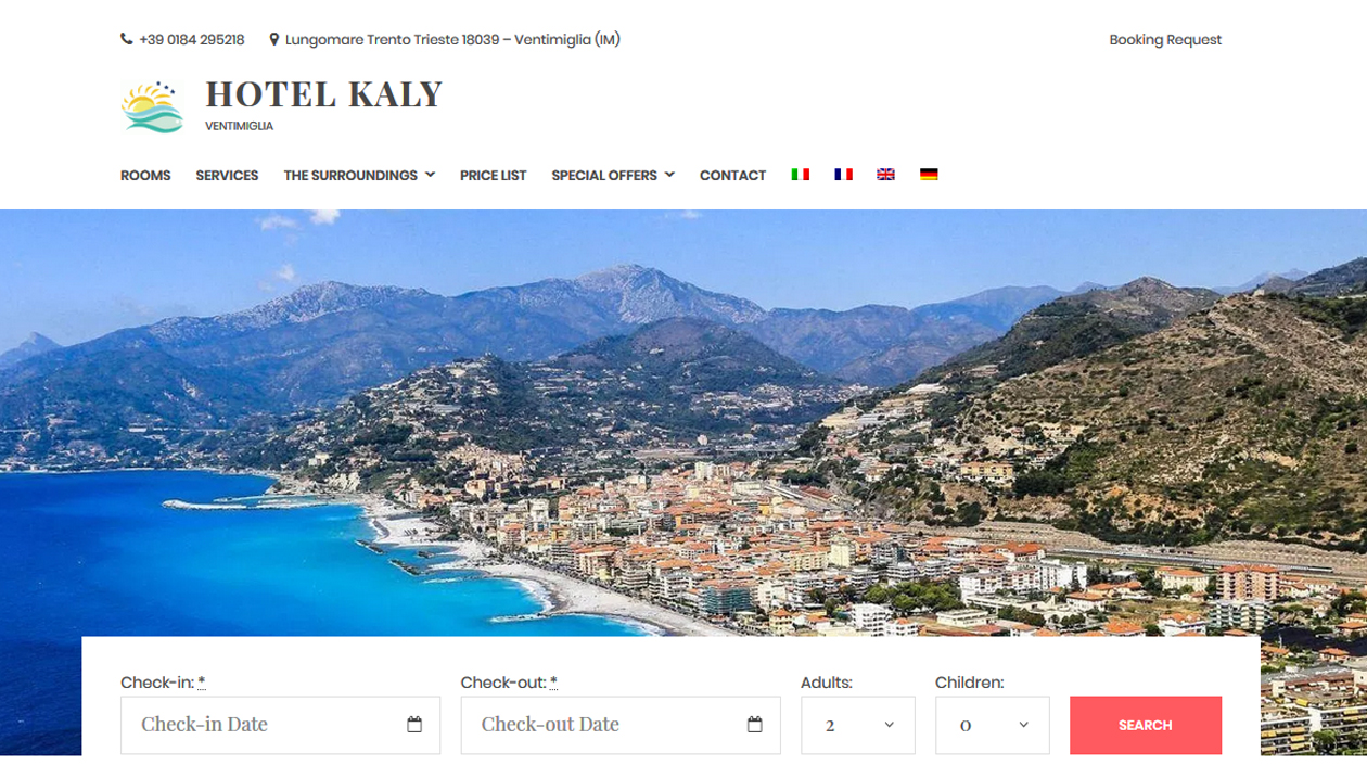 Hotel Kaly, Italy, Online Reservation