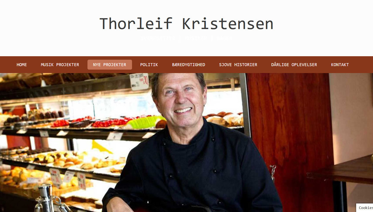 Thorleif Kristensen, Bager, Musiker, IværksThorleif Kristensen, Baker, Musician, Entrepreneur, Danmarkætter, Danmark