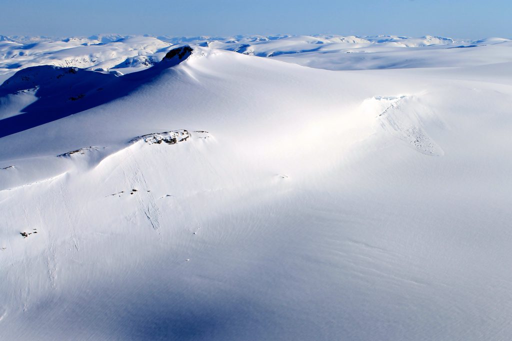 Brenibba på Jostedalsbreen sett fra Lodalskåpa.