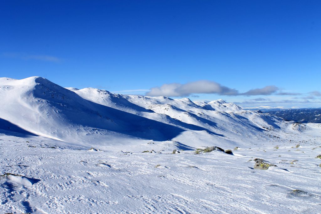 Norefjellsryggen er en fin skitur, med Gråfjell som det høyeste fjellet.