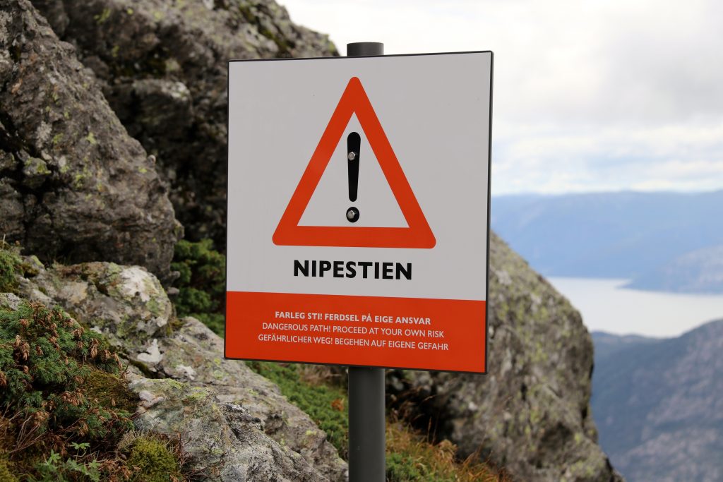 Nipestien er den raskeste veien opp til Gygrekjeften.
