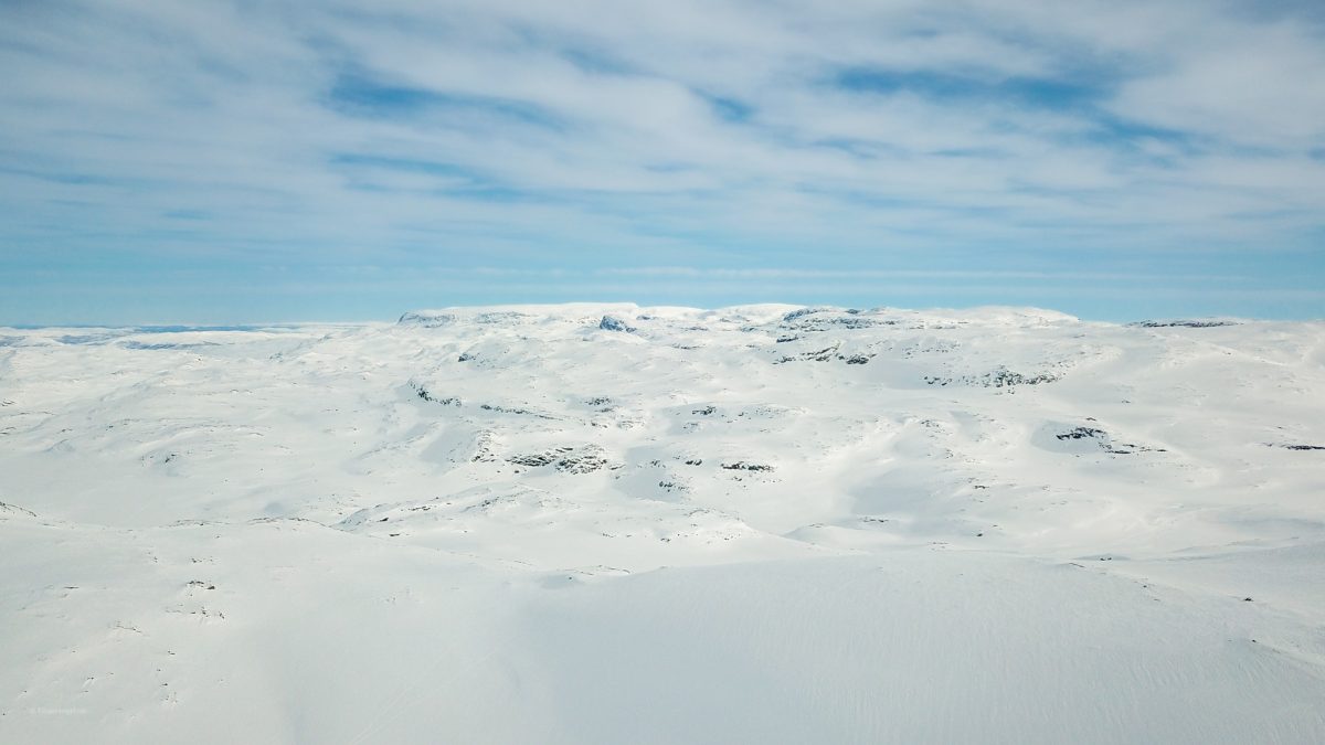 Hallingskarvet sett fra Vargabreen. Hallingskarvet