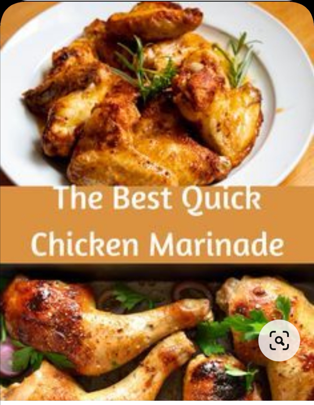 Quick chicken marinade