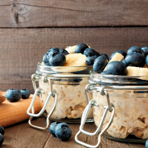 Banana- Blueberry Overnight Oats