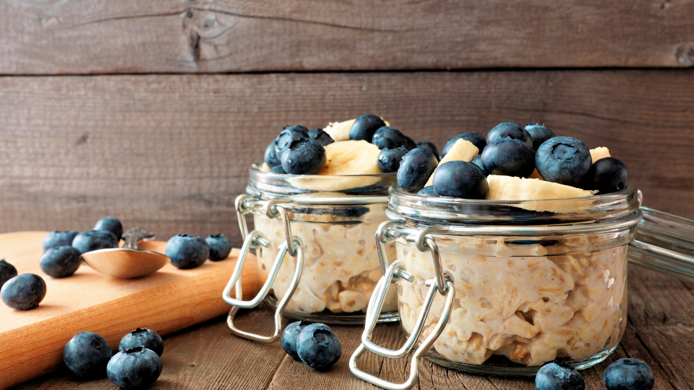 Banana- Blueberry Overnight Oats