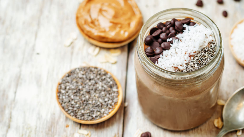 chocolate peanut butter overnight oats