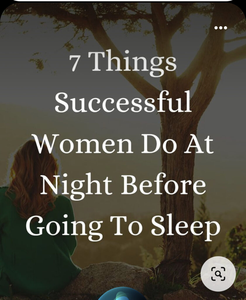 Things Successful Women Do At Night Before Going To Sleep