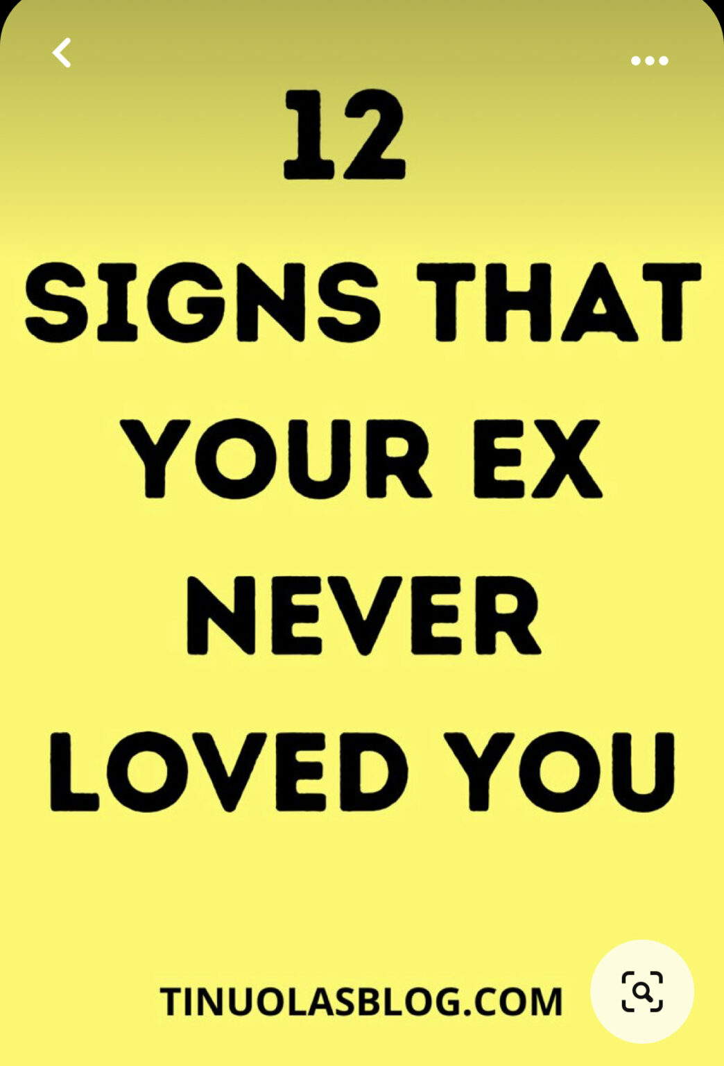 12 Signs That Your Ex Never Loved You TINUOLASBLOG