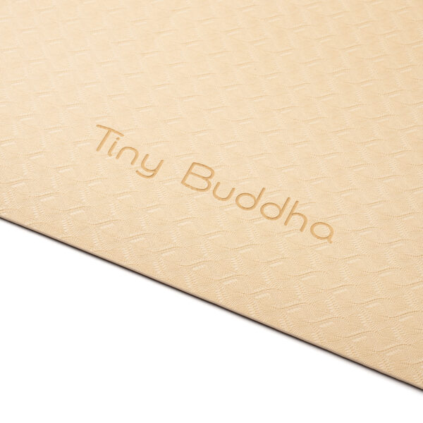 Sand Beige Yogamatta Tjock