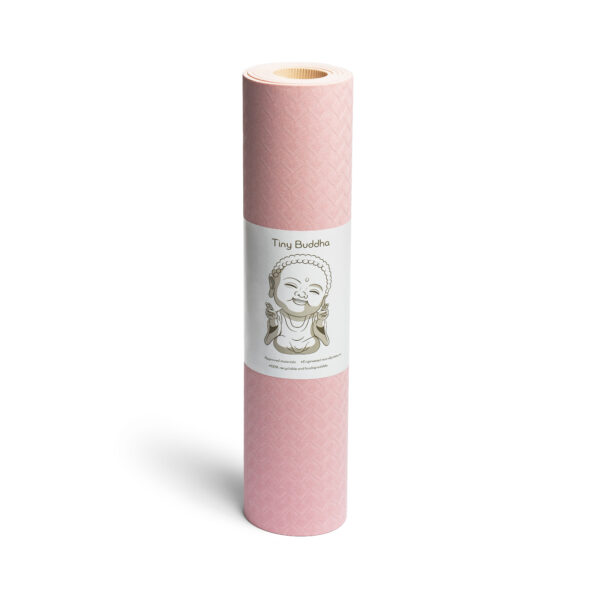 Yoga mat pink Tiny Buddha