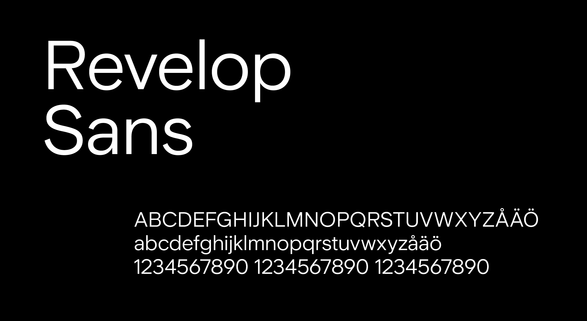 Revelop_typografi