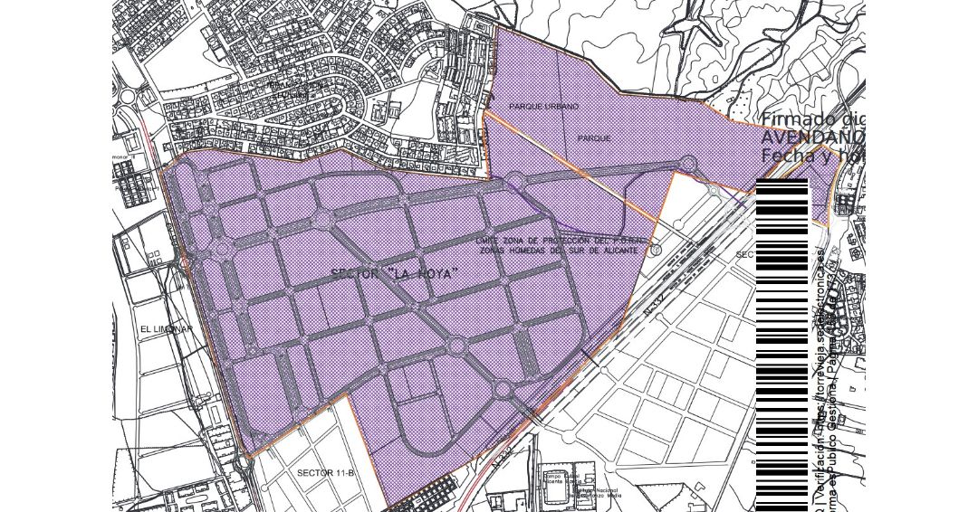 La JGL aprueba someter a información pública la modificación del proyecto de urbanización del sector 20 «La Hoya»