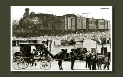 El «bañista» prefería (o publicitaba) el coche de caballos frente al «caballo de hierro» para desplazarse a la costa -1900-