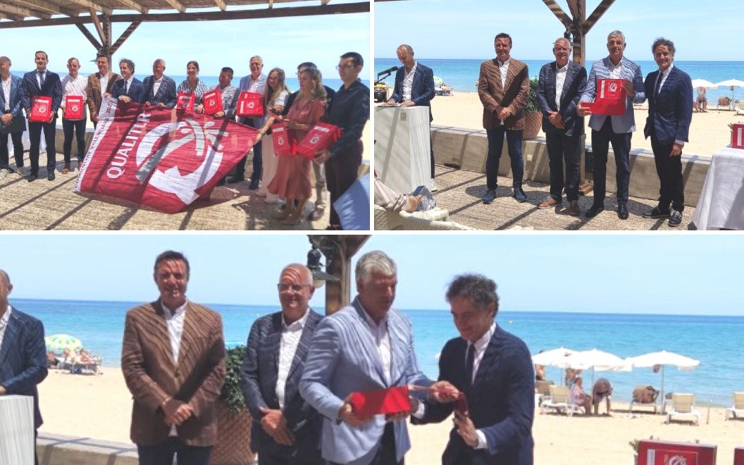 Renovación de las 6 Banderas Qualitur en las playas de Torrevieja: ¡Calidad y limpieza garantizadas!