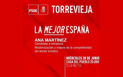 La candidata Ana Martínez participa en un coloquio abierto sobre modernización del sector turístico.