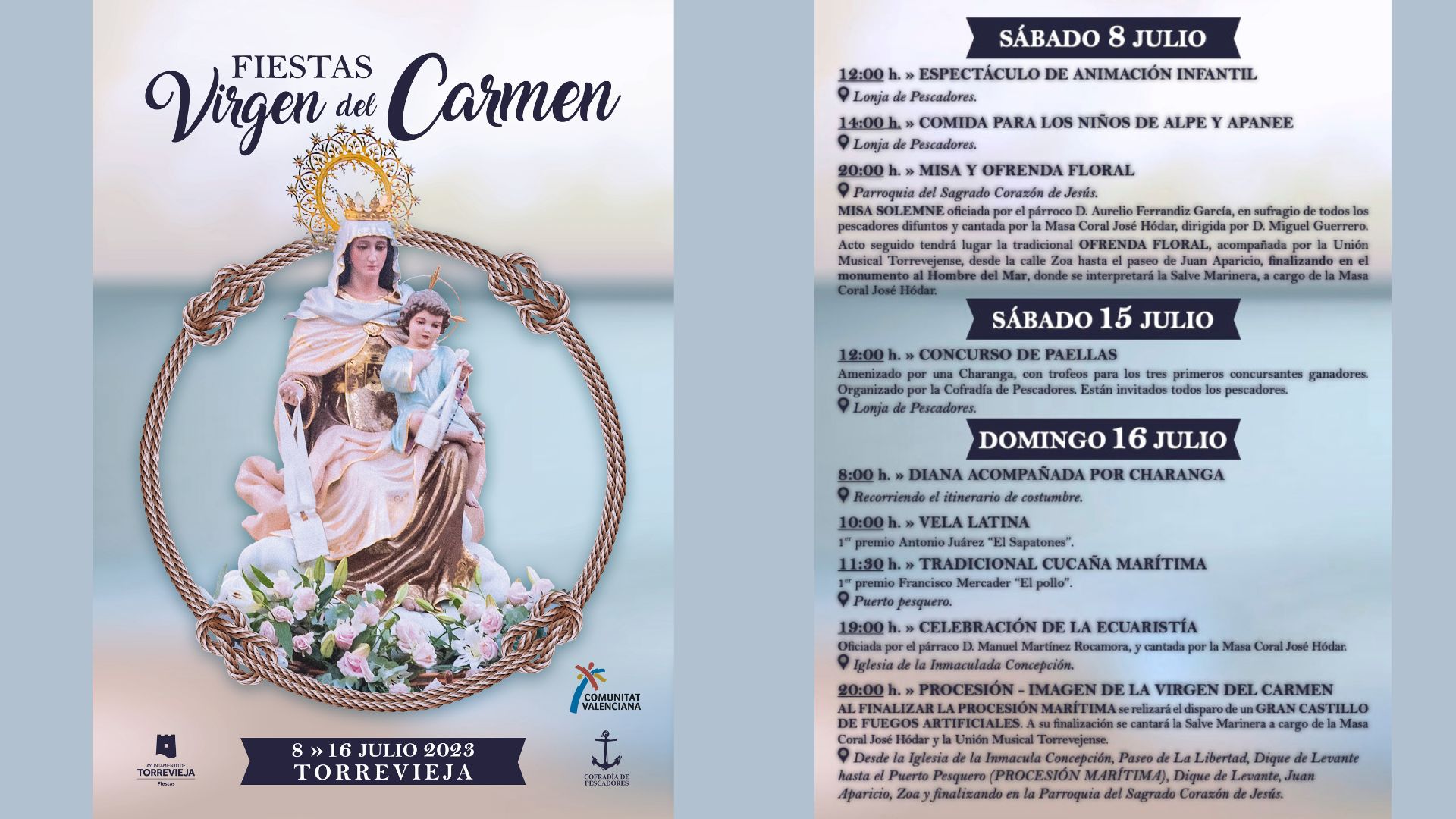 Fiestas de la Virgen del Carmen: Misa y ofrenda floral en honor a los ...