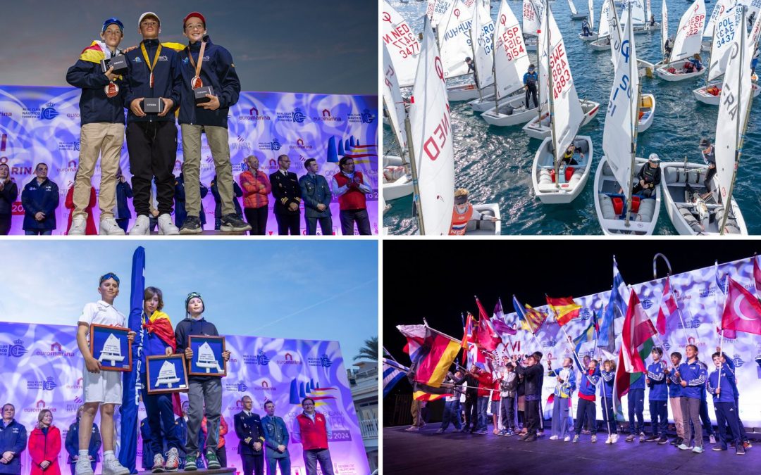 Iker Múgica y Olha Lubianska, campeones de la XVI Euromarina Optimist Torrevieja