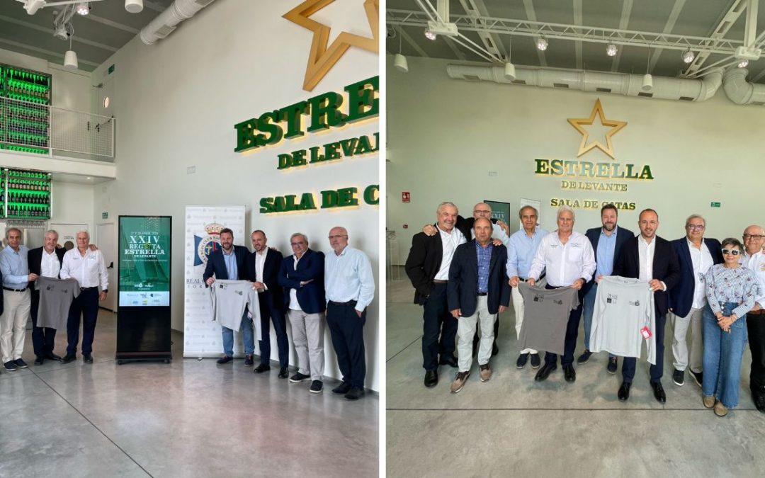 Presentación de la XXIV Regata Estrella Levante en la fábrica de Estrella de Levante en Murcia.