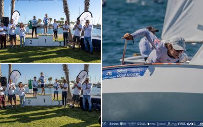 Izán Rogel y Valentina Belso, campeones del trofeo Valencia Vela Infantil RCNV en Optimist Masculino y Femenino