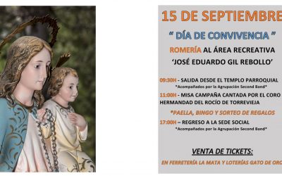 Romería con la Virgen del Rosario – Domingo 15 de Septiembre