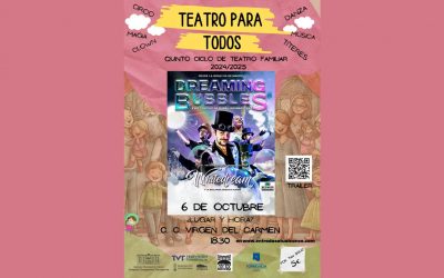 El domingo, 6 de octubre, comienza la V edición del ciclo «teatro para todos»