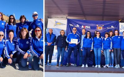 Bronce para las veteranas de remo en la liga Suma banco fijo del mediterráneo en Jávea