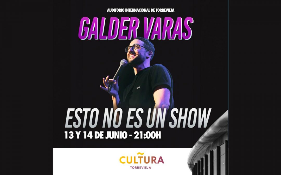 Galder Varas se une a Cultura Torrevieja con doble sesión en junio