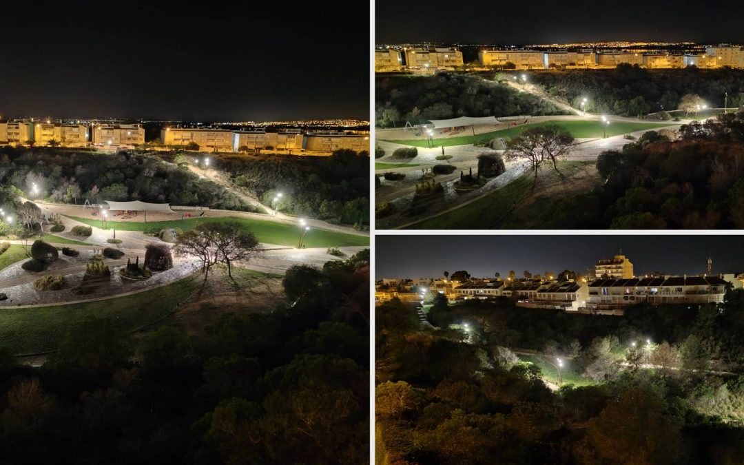 🔆 Torrevieja renueva la iluminación LED del Parque Aromático con 90 nuevos focos