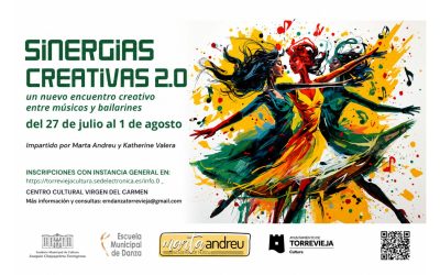 La Escuela Municipal de Danza de Torrevieja organiza el taller gratuito Sinergias Creativas 2.0 para músicos y bailarines