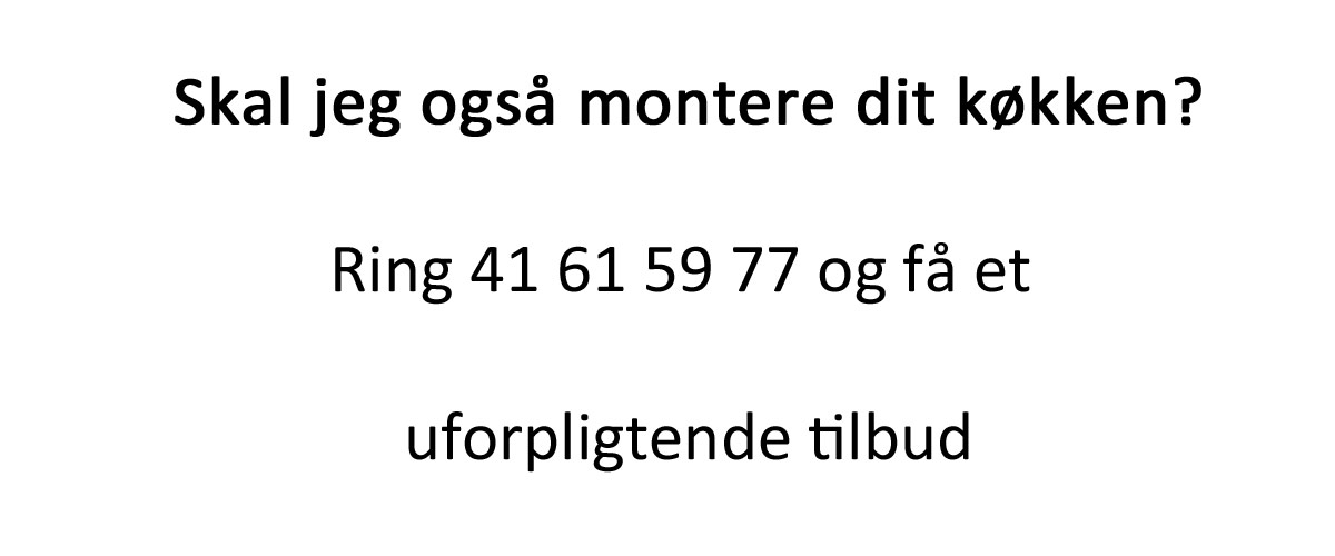 Tilbud på køkkenmontering fra tømrer Elmdam