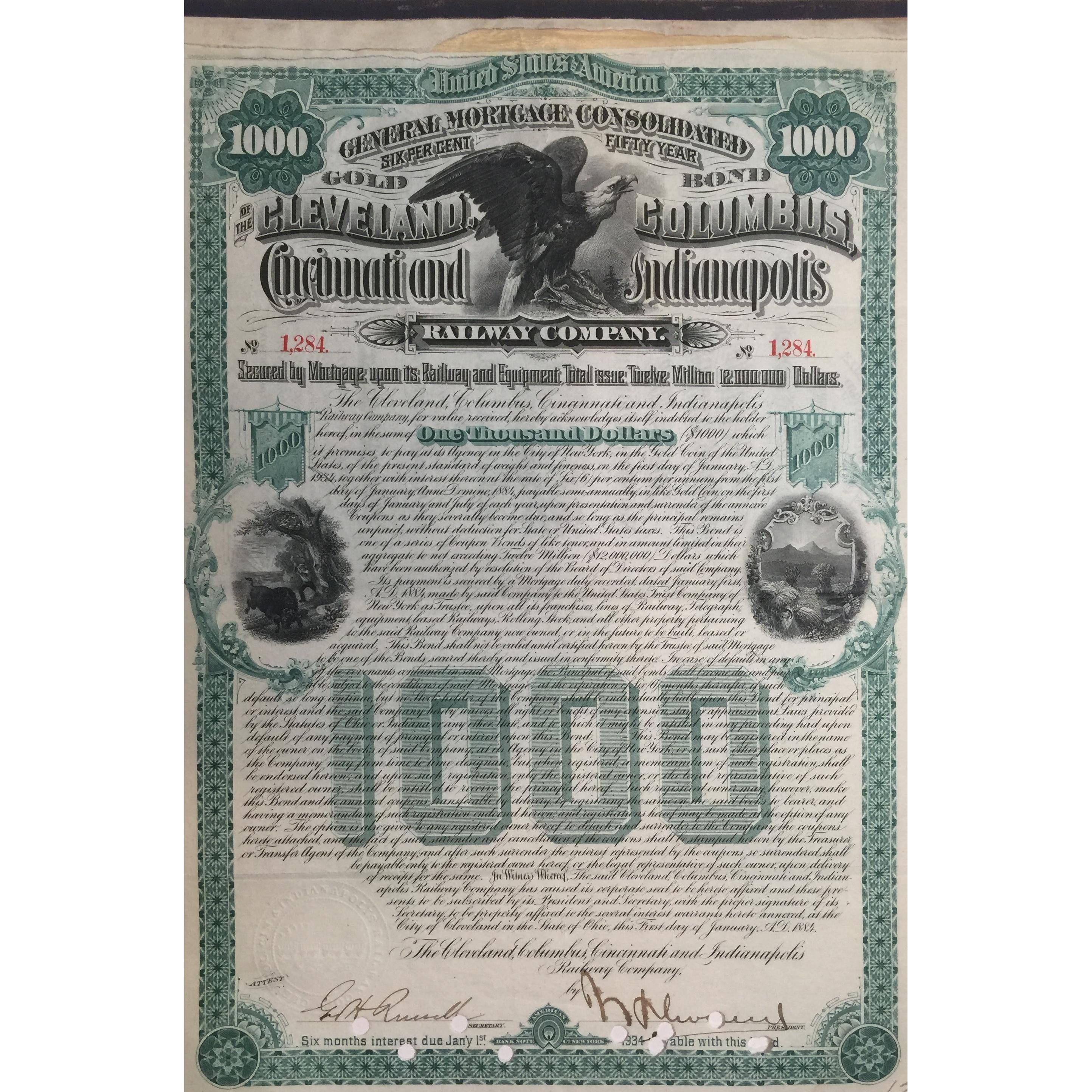 1911 Federal Government of United States of Brazil 4% – 500 Francs Gold  Bond – Tokens-Girl Numismatics & Historical Stocks and Bonds