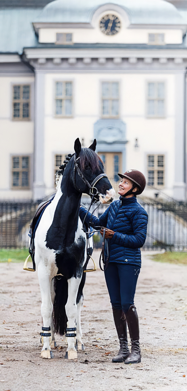 Lena Malmström med Maverick