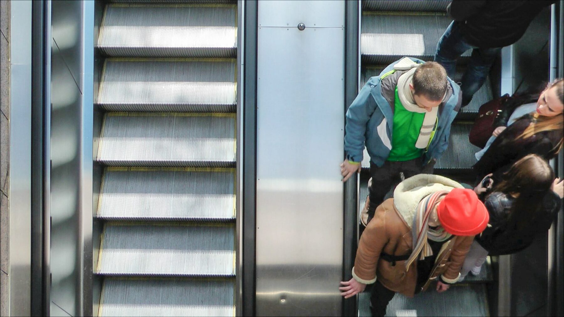 public escalator, videostill aktion view, 2015