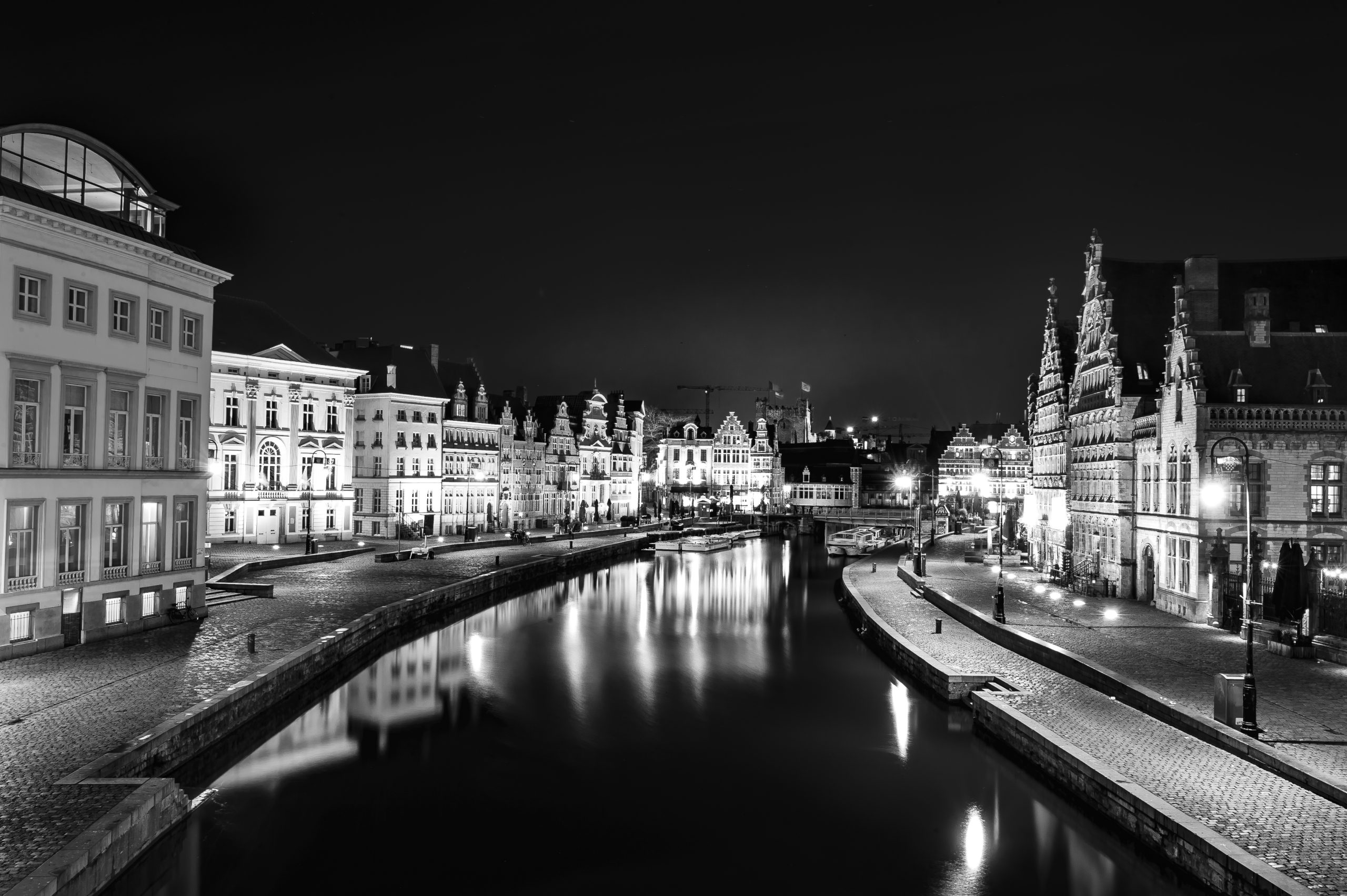 Ghent Korenlei B&W