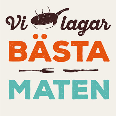 Vi lagar bästa maten Logo Small Animation Informationsgrafik Produktionsbolag Stockholm