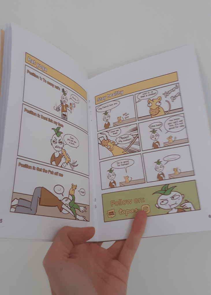 a self-made comicbook in colors