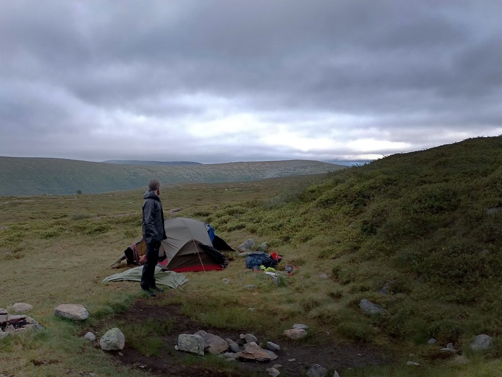 Camping vid Salsfjellet