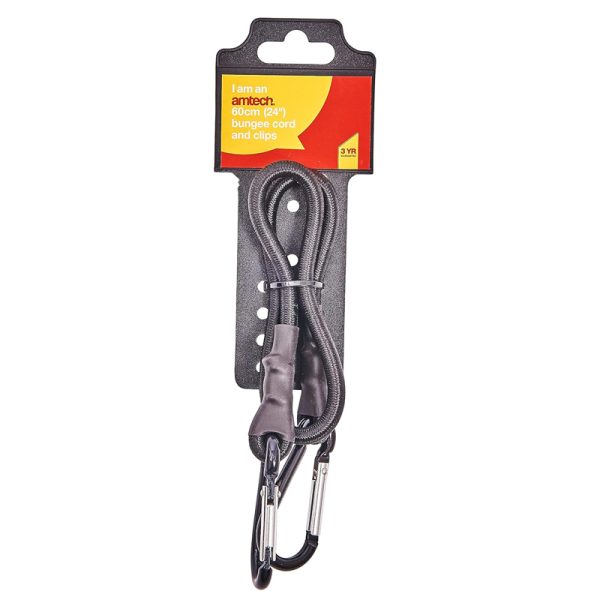 AMTECH BUNGEE CORD+CLIPS 24INC