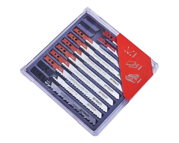 Amtech 10pc MIXED JIGSAW BLADES – CLAMP FITTING