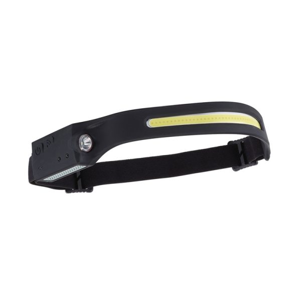 DRADraper 28236 COB LED Rechargeable 2-in-1 Head Torch with Wave