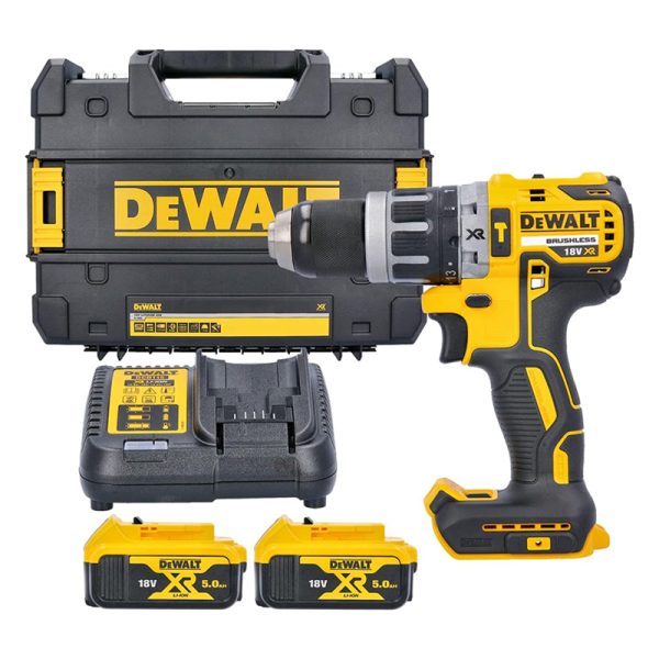 DeWalt DCD796P2 18V XR Brushless Combi Drill 2 x 5.0Ah Li-Ion