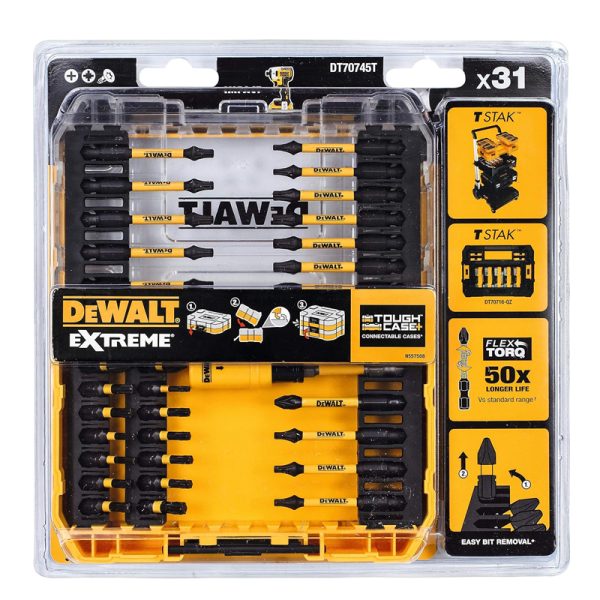 DeWalt DT70745T FLEXTORQ Screwdriver Bit Set 31pc