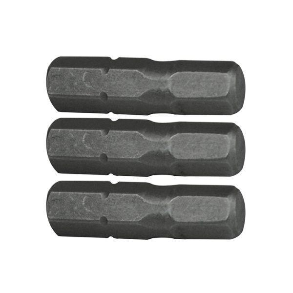 Faithful Hex S2 Grade Steel Screwdriver Bits 5 x 25mm (Pack 3)