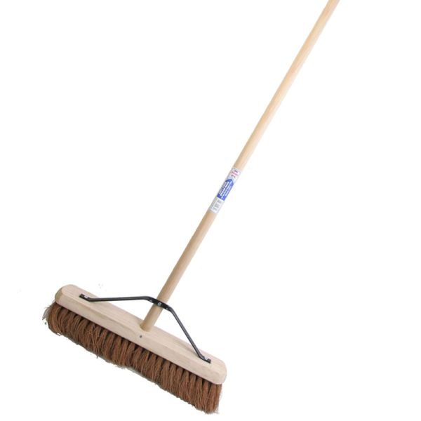 Faithfull BRCOCO18H Broom Soft Coco 45cm (18in) + Handle & Stay